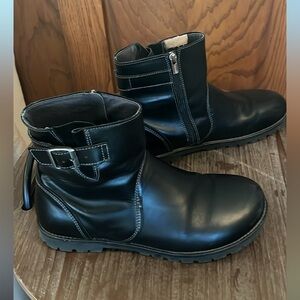 Birkenstock 10/10.5 black ankle boots